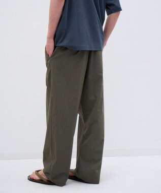 ATON LIGHT TC GABARDINE | ウォッシュドワイドパンツ - UNISEX KHAKI