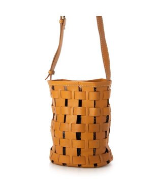 UNBILLION ピークスピーク PEAKS PEAK / 牛革透かし編みメッシュショルダートート