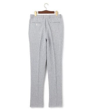 J.PRESS MEN ストレッチリネンサッカー パンツ ネイビー系1