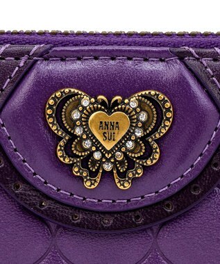 ANNA SUI エレノア ラウンド長財布 パープル