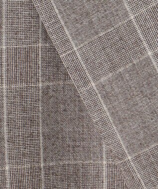 GOTAIRIKU 【CANONICO/カノニコ】サキソニーウールコットンブレンド ジャケット_ブラウンチェック ブラウン×グレンチェック