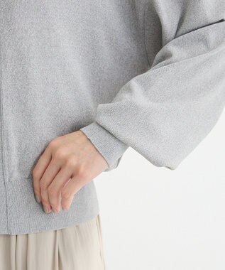 Green Parks フロントＺＩＰニットカーディガン Gray Mixture