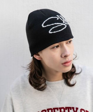 WEGO 【ユニセックス着用ITEM】ジャガードシングルニットワッチ ブラック