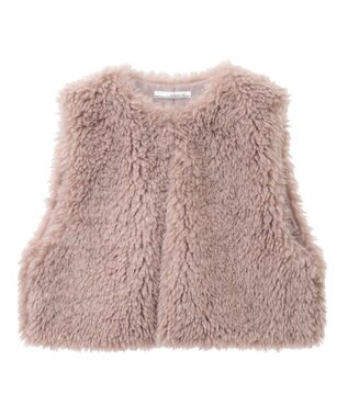 Green Parks ・ＥＬＥＮＣＡＲＥ　ＤＵＥ　シープファーショートベスト Beige