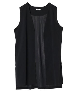 CRAFT STANDARD BOUTIQUE カットジョーゼットベスト Black