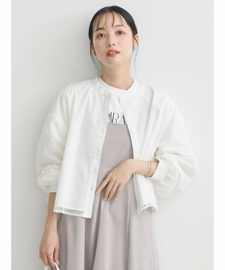 earth music&ecology チュールレイヤードシャツ