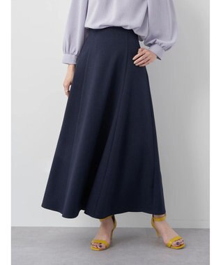 earth music&ecology すきな丈フレアスカート Navy