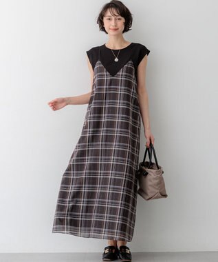 23区 【先行予約】ジョーゼットフレンチスリーブ カットソー ブラック系