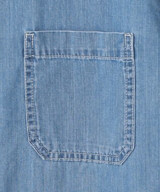 J.PRESS LADIES 【洗える】5ozバージラコンパクト デニムシャツ ユーズド系