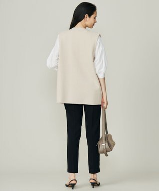 自由区 【カタログ掲載】ループボンディングニット ベスト ベージュ