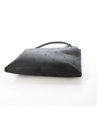 UNBILLION perche / カウレザー裏無し1本手トート ブラックドット