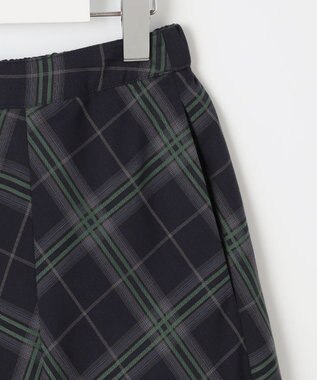 J.PRESS LADIES L 【WEB限定カラーあり・洗える】SOFT SHEER チェック フレア スカート 【WEB限定】ネイビーチェック系