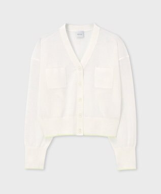 Paul Smith 【洗える】シアー カーディガン ホワイト