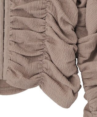 earth music&ecology フロントホックシャーリングトップス Mocha