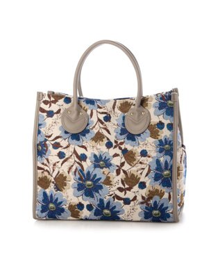 UNBILLION カシュカシュ cachecache / ジャガードスクエアトート ライトグレー