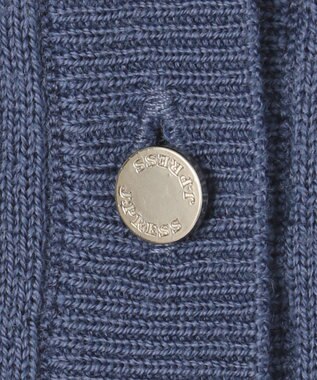 J.PRESS LADIES 【洗える】KNIT BASIC ミディ丈 カーディガン ダルブルー系