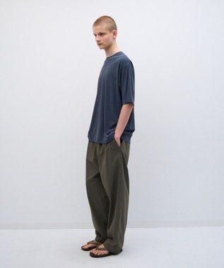 ATON LIGHT TC GABARDINE | ウォッシュドワイドパンツ - UNISEX KHAKI