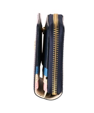 tsumori chisato CARRY くもマーク 財布 2つ折り ラウンドファスナー小銭入れ ネイビー