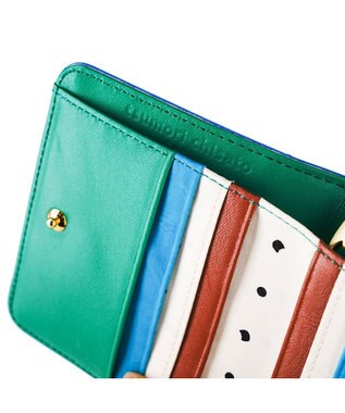 tsumori chisato CARRY くもマーク 財布 2つ折り ラウンドファスナー小銭入れ グリーン