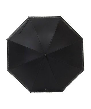 MOONBAT 【遮光率100％/遮熱/UV】LANVIN en Bleu (ランバン オン ブルー)晴雨兼用日傘 ピコレース シルバーラメ刺繍 長傘 ブラック