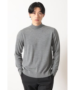 DAKS モックネック ニットプルオーバー グレー