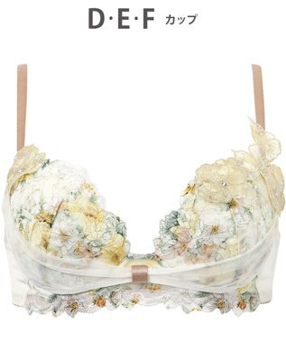 WACOAL ブラジャー 【リボンブラ 胸もとフィットながもち】 きれいな谷間をメイク 動いても谷間をキープ Gカップまで対応 大きいサイズ レディース BXB490 /ワコール