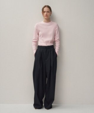 ATON RECYCLE SUVIN RIB | ロングスリーブＴシャツ PINK