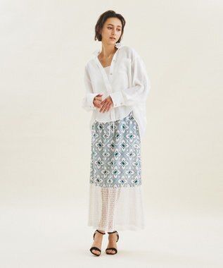 キカ刺繍ロングスカート