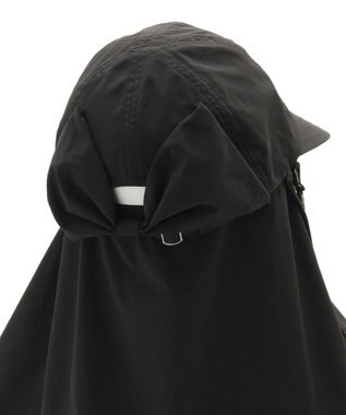 MOONBAT 【遮光100％/UVカット100％】フワクール (Fuwacool)  日差しを完全遮断バッククリボンワイドキャップ　遮光100　UV100 ブラック