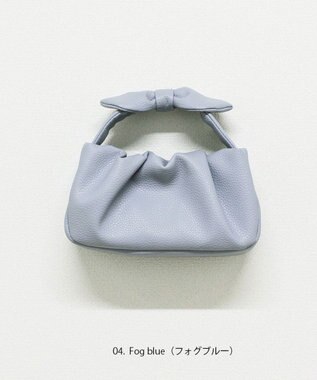 ROOTOTE 6467【直営店限定:ミニショルダー】LT.ベビールー.リボンノット-A 04：フォグブルー