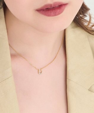 Phoebe 【金属アレルギー対応】リッチラインフォースシューネックレス　ゴールド/サージカルステンレス