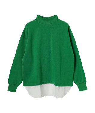 Green Parks 裏起毛ドッキングチュニック Green