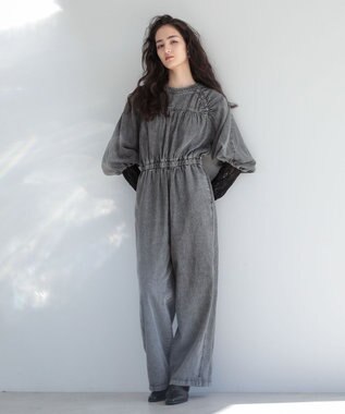 Green Parks ■ＥＳＣＡＲ　シャーリングデニムオールインワン