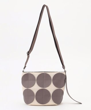 Y'SACCS サークルパッチショルダーバッグ アイボリー