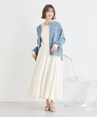 earth music&ecology バルーンスカート Ivory