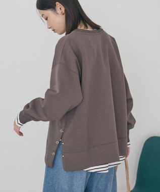AMERICAN HOLIC サイドドットポンチプルオーバー Brown