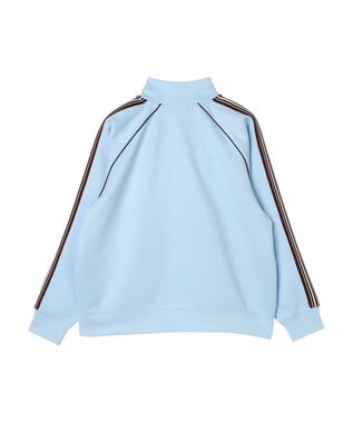 earth music&ecology スポーティー袖ラインブルゾン Sax