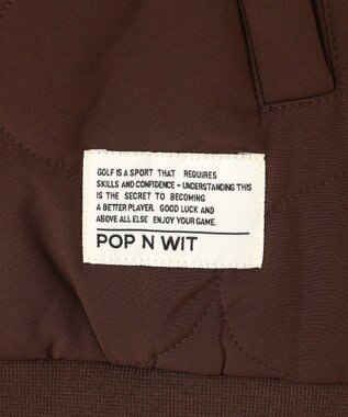 PW CIRCULUS 【撥水加工 / ストレッチ】【MEN】キルティング中綿プルオーバー ゴルフ ダークブラウン系