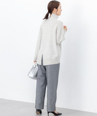 組曲 S ウールカシミヤミックス ロールネックニット ライトグレー系