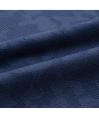 ZERO HALLIBURTON エレガントカモ柄ジャガードポロシャツ ZHG-M5S8a 82956 ネイビー