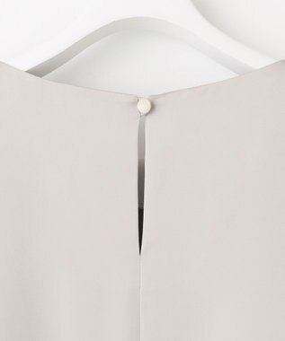 自由区 【セットアップ対応・洗える】オパールプリント ブラウス ライトグレー系