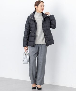 組曲 S ウールカシミヤミックス ロールネックニット ライトグレー系