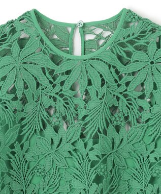 BEIGE， NARCISSUS / レースブラウス Pine Green