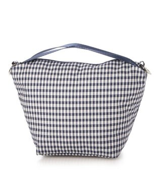 UNBILLION VERYコラボ カシュカシュ cachecache / ナイロンドローコード2wayショルダー ネイビーミックス