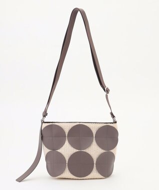 Y'SACCS サークルパッチショルダーバッグ アイボリー