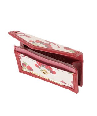 Maison de FLEUR いちご柄カードケース Red