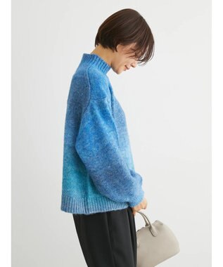 Green Parks グラデーションニットプルオーバー Blue