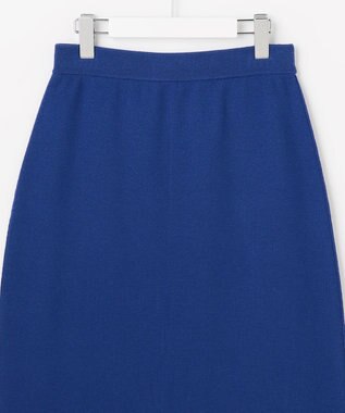 ANY SIS S CICA加工 ニット タイト スカート ブルー
