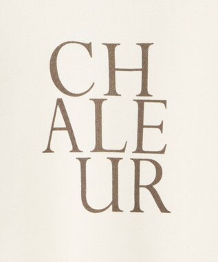 earth music&ecology 【洗濯機洗い可】スウェットライクロゴニットプルオーバー アイボリー