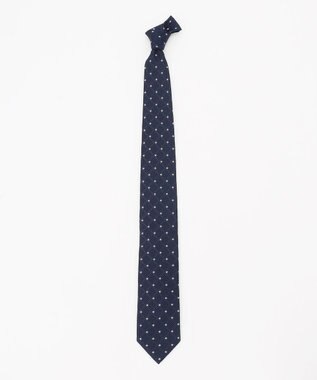 JOSEPH HOMME 【日本製】ドットチェック　ネクタイ ネイビー系7